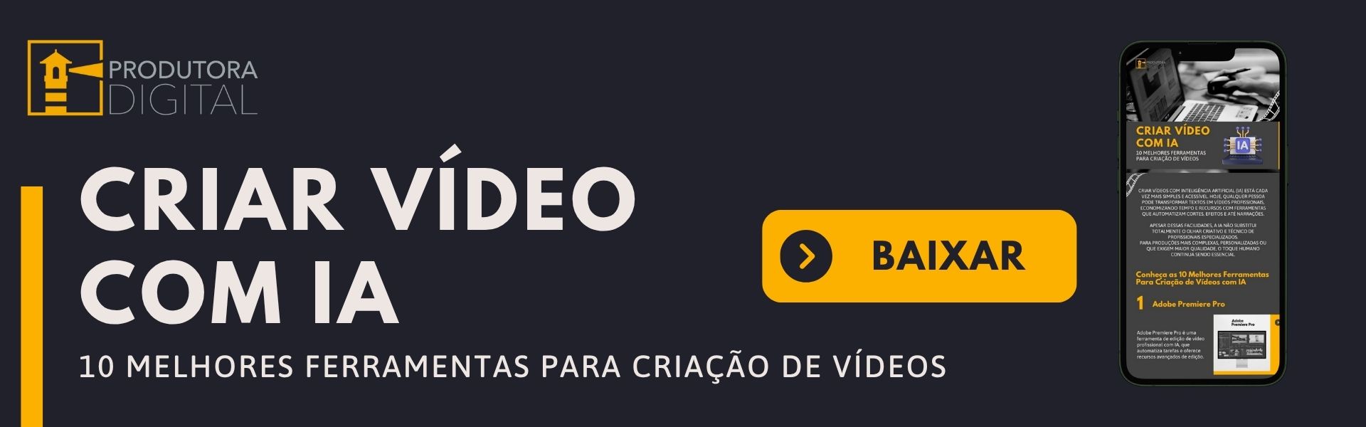 banner cta criar video com ia