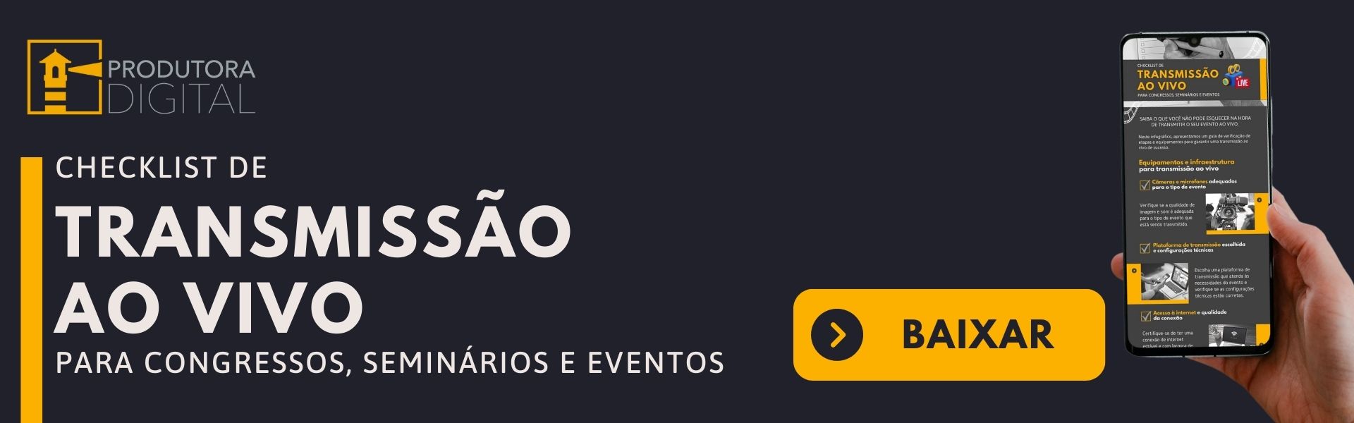 Como testar transmissão ao vivo com um evento programado no