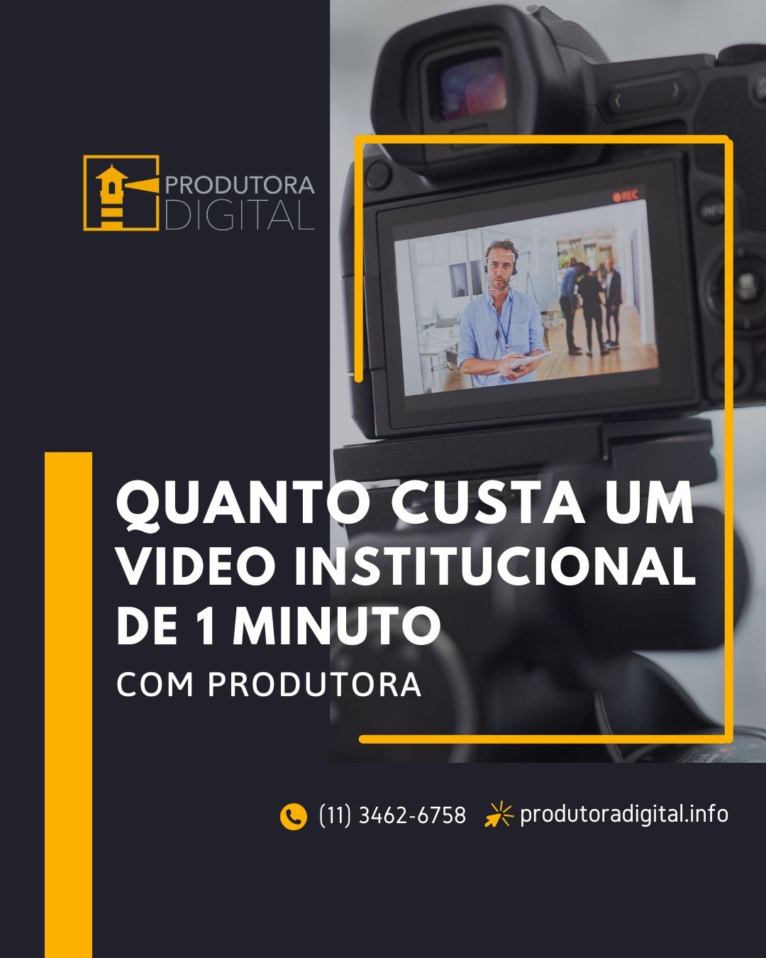 Quanto Custa um Vídeo Institucional de 1 minuto